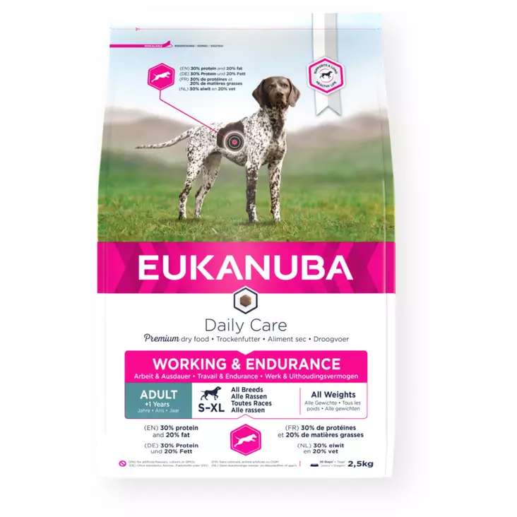 Eukanuba Daily Care Working & Endurance - Koiran kuivaruoka - 8710255121345 - 1