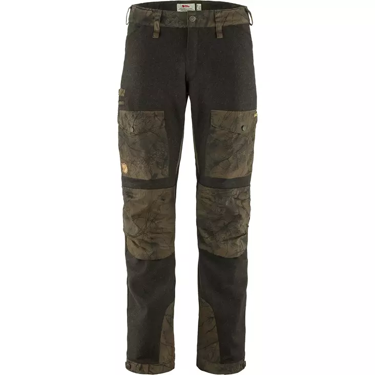 Fjällräven Värmland Wool Trousers Dark Olive Camo - Housut - 7323450639235 - 1