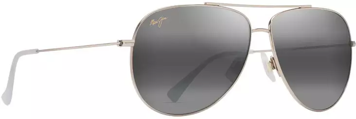 Maui Jim Hauoli XL - Shiny Light Gold Frame with Neutral Grey Lens - Aurinkolasit - 603429080075 - 1