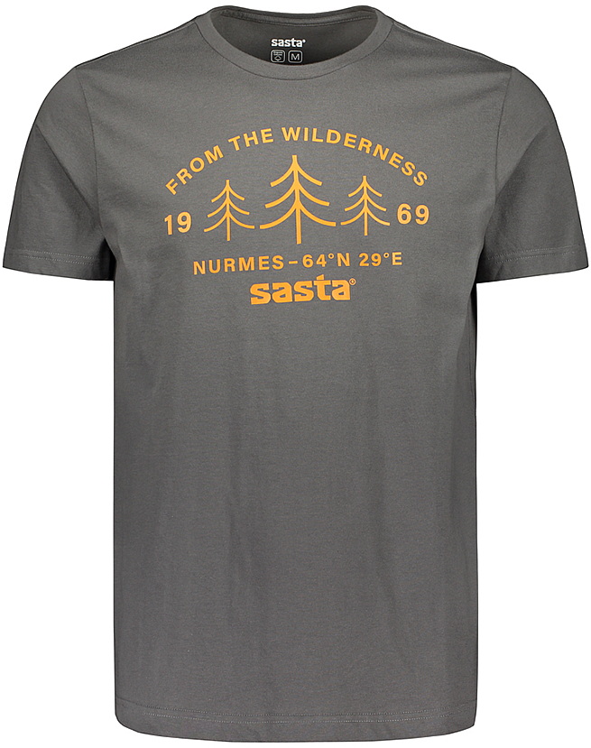 Sasta Wilderness T-Paita Harmaa - T-paidat - 6419619202615 - 1
