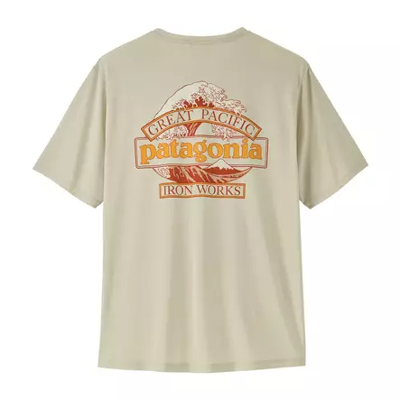 Patagonia M's Cap Cool Daily Shirt - Great Waves Dry White - T-paidat - 198077699866 - 1