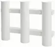 Berkley Tri-Tube Rod Rack White - Vapatelineet - 028632028896 - 1