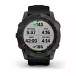 Garmin Fenix 7X Sapphire Solar Hiilenharmaa DLC-titaani ja musta hihna - Kellot ja GPS - 0753759278236 - 9