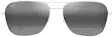 Maui Jim Naauao - Shiny Silver Frame with Neutral Grey Lens - Aurinkolasit - 603429080136 - 2