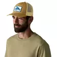 Patagonia Flying Fish LoPro Trucker Hat Fitz Roy Fish Bobcat Brown - Lippikset - 198077727736 - 2