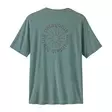 Patagonia M's Cap Cool Daily Shirt - Spoke Stencil Basin Green w/Lichen Green - T-paidat - 198077767466 - 1