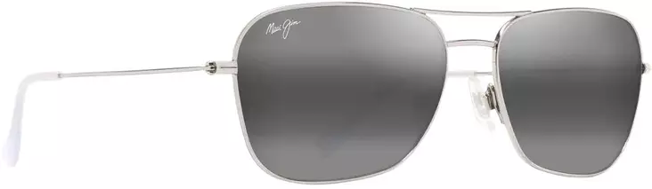 Maui Jim Naauao - Shiny Silver Frame with Neutral Grey Lens - Aurinkolasit - 603429080136 - 1