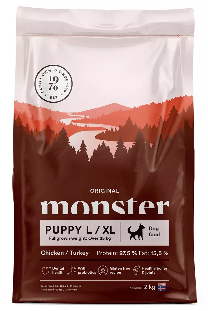 Monster Dog Original Puppy L/XL - Koiran kuivaruoka - 7350040124536 - 1