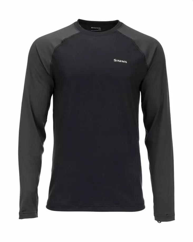 Simms Lightweight Baselayer Top Black -kerrastopaita - Aluspaidat - 694264549506 - 1