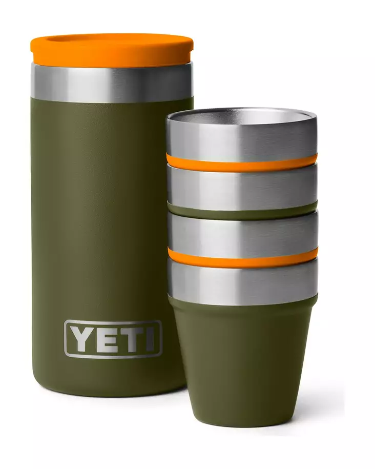 YETI SHOT GLASSES & CASE OLIVE/KCO - Pullot, mukit ja kylmälaukut - 888830628416 - 1