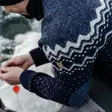 Fjällräven Övik Knit Sweater M Dark Navy - Paidat - 7323450649937 - 5