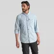 Craghoppers Ms NosiLife Adventure Long Sleeve Shirt III Niagara Blue - Hyönteissuojapaidat - 5063260001427 - 9