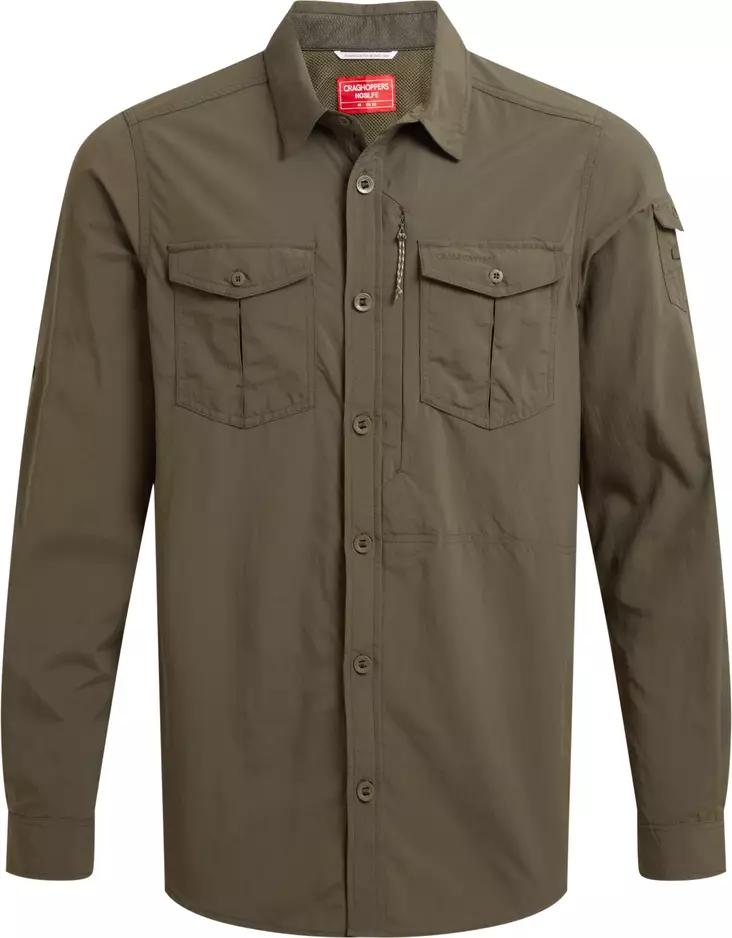 Craghoppers Ms NosiLife Adventure Long Sleeve Shirt III Woodland Green - Hyönteissuojapaidat - 5063260001267 - 1