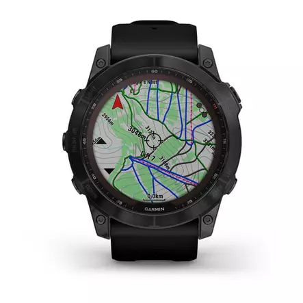 Garmin Fenix 7X Sapphire Solar Musta DLC-titaani ja Musta Hihna - Kellot ja GPS - 753759278328 - 2