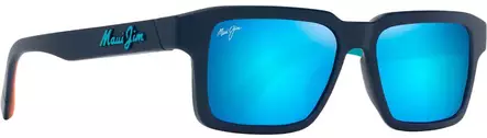 Maui Jim Kahiko - Matte Dark Blue Frame with Blue Hawaii Lens - Aurinkolasit - 603429075668 - 1
