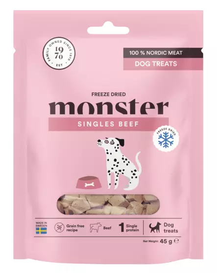 Monster Dog Treats FD Beef 45 g - Treeninamit ja -herkut - 7350040126028 - 1