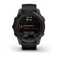 Garmin Fenix 7 Sapphire Solar Musta DLC-titaani ja musta hihna - Kellot ja GPS - 0753759278168 - 2