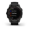 Garmin Fenix 7 Sapphire Solar Musta DLC-titaani ja musta hihna - Kellot ja GPS - 0753759278168 - 7