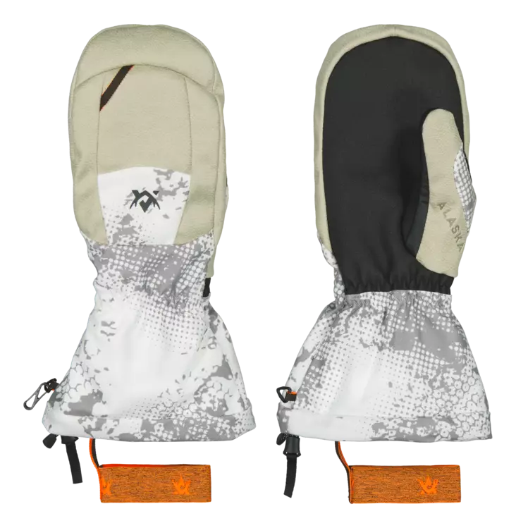 Alaska Tundra Mitten Blur Snow - Käsineet - 6438347055218 - 1