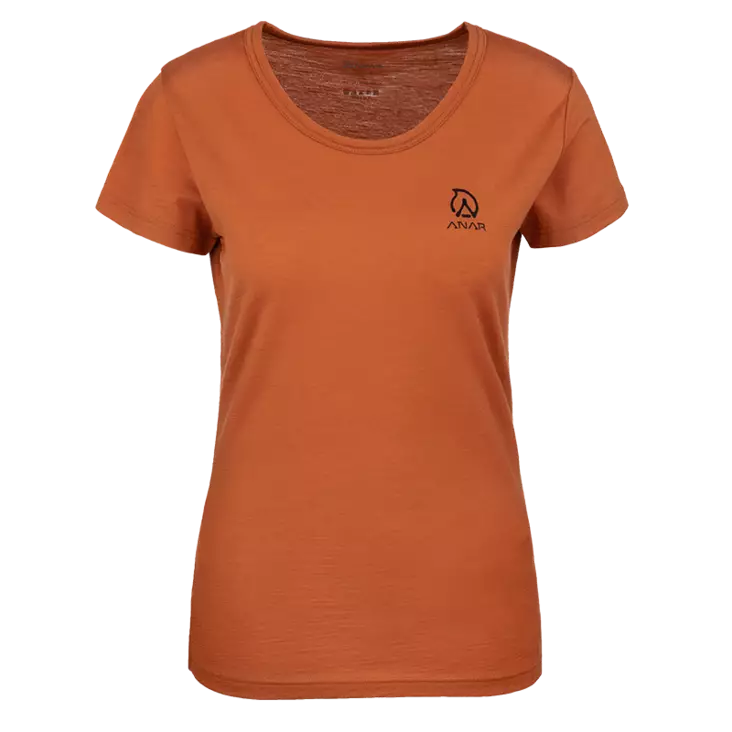 Anar Galda W's Merino T-Paita Oranssi - Naisten alus- ja väliasut - 6438014294148 - 1