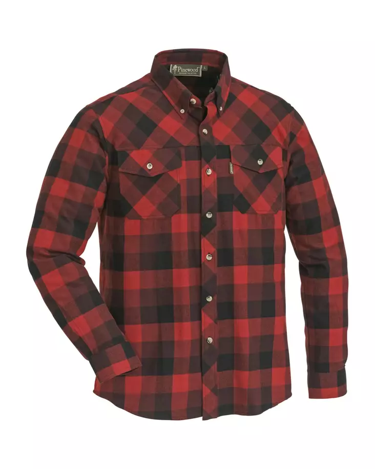 Pinewood Lumbo Red/Black #M - Kauluspaidat ja flanellit - 7331090155428 - 1