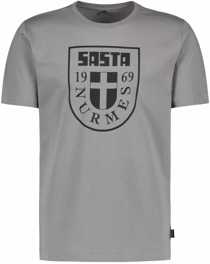 Sasta Nurmes Flag T-Shirt Mid Grey - T-paidat - 6419619259138 - 1