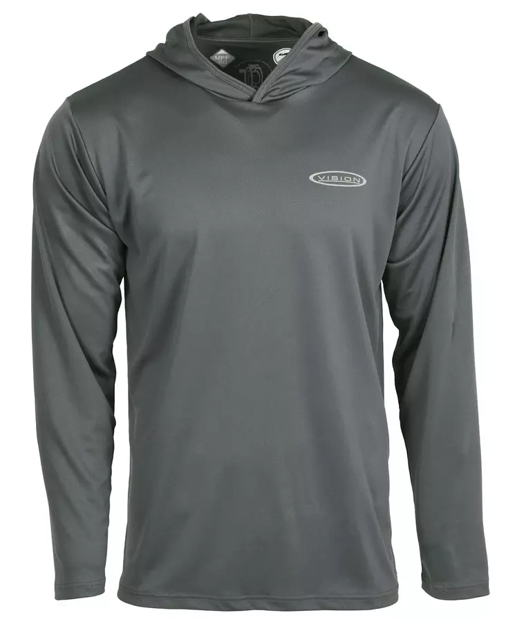 Vision Bamboo BUG & UV Hoodie Ash -hyönteissuojahuppari - Hyönteissuojapaidat - 6417512844468 - 1