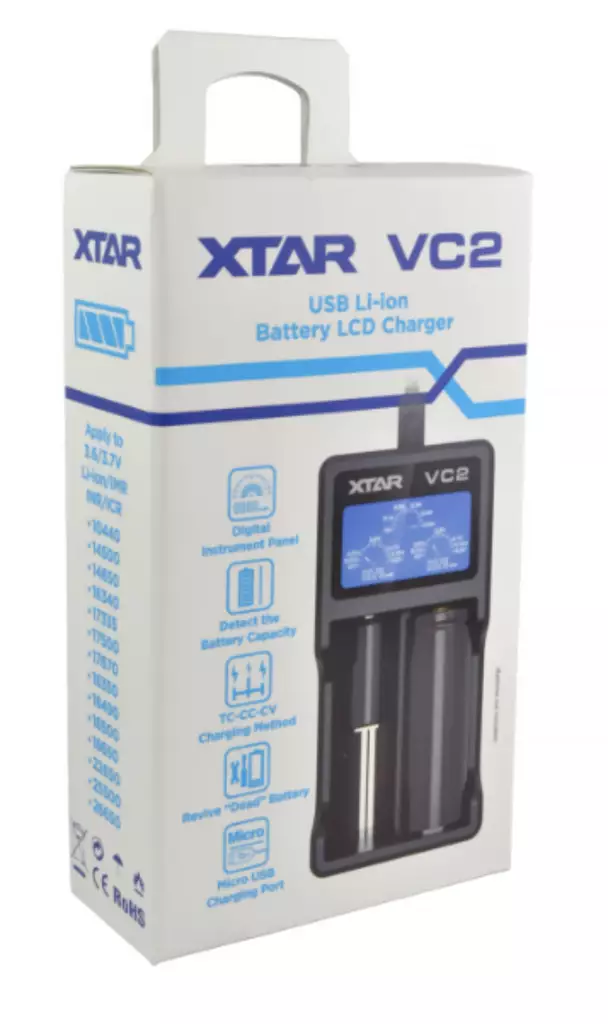 Xtar VC2 Akkulaturi - Koiratutkat - 6952918320388 - 1