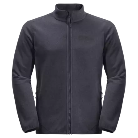 Jack Wolfskin Mens Skywind Full-Zip Jacket Ebony - Fleecetakit - 4064993552119 - 1