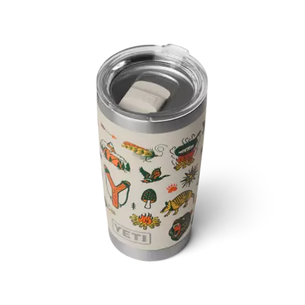 Yeti Rambler 20oz Tumbler Cape Summer Camp - Pullot, mukit ja kylmälaukut - 888830659229 - 2
