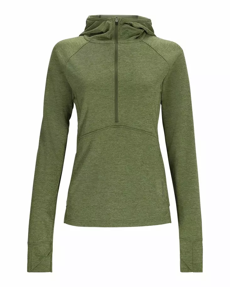 Simms Womens Bugstopper Hoody Dark Clover Heather - Naisten paidat - 694264649879 - 1