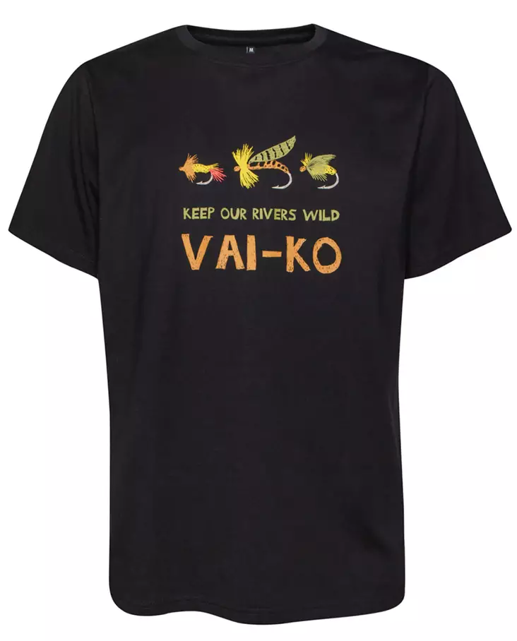 VAI-KO Flyfisher T-Shirt Black - Paidat - 6430072388449 - 1