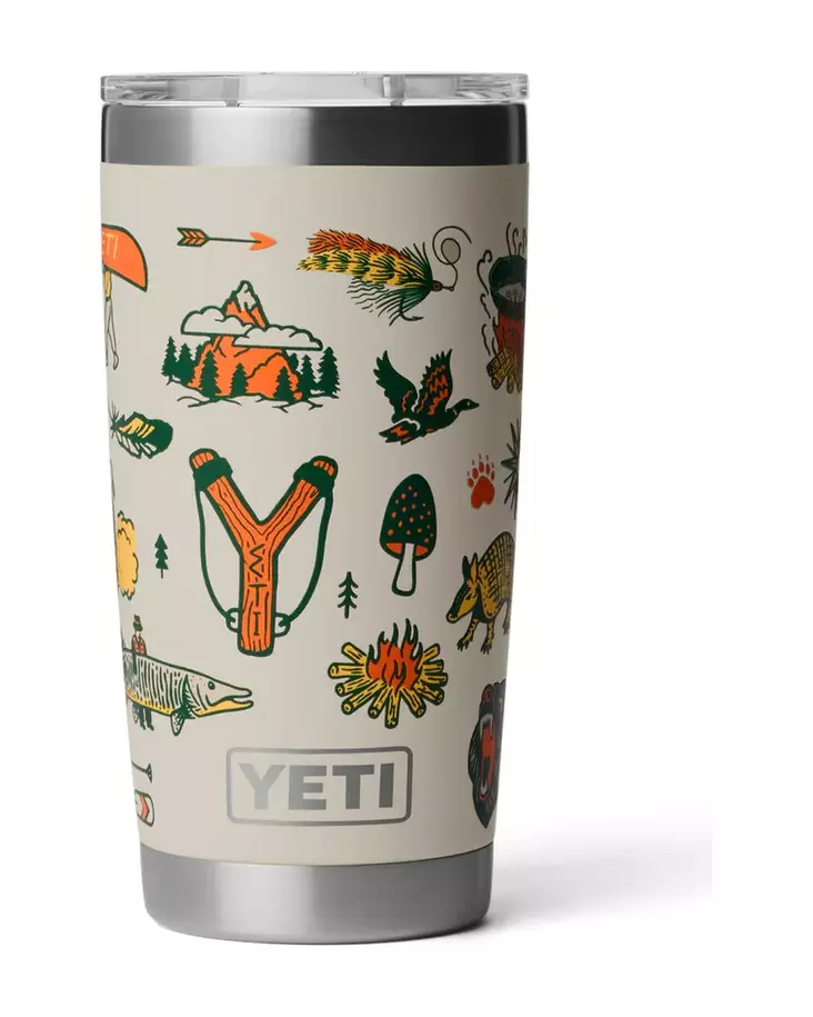 RAMBLER 20 OZ TUMBLER CAPE SUMMER CAMP - Pullot, mukit ja kylmälaukut - 888830659229 - 1