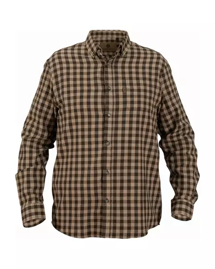 Nordhunt Sermen Flannel Shirt S Oli/Sa - Kauluspaidat ja flanellit - NH600224-276-S - 2