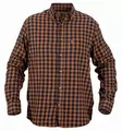 Nordhunt Sermen Flannel Shirt Navy / Tobacco Check - Kauluspaidat ja flanellit - NH600224-259-S - 2