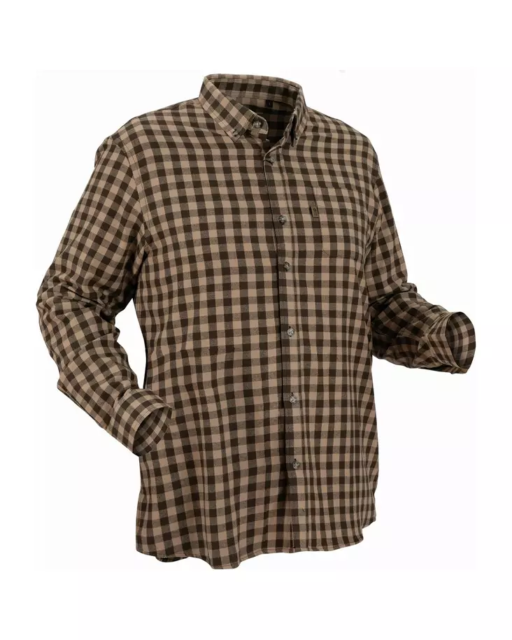 Nordhunt Sermen Flannel Shirt S Oli/Sa - Kauluspaidat ja flanellit - NH600224-276-S - 1